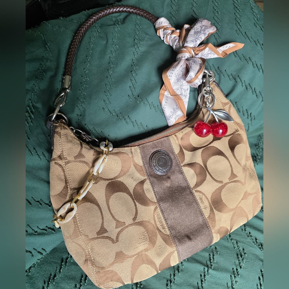 Coach Vintage Signature Monogram Swingpack Bag